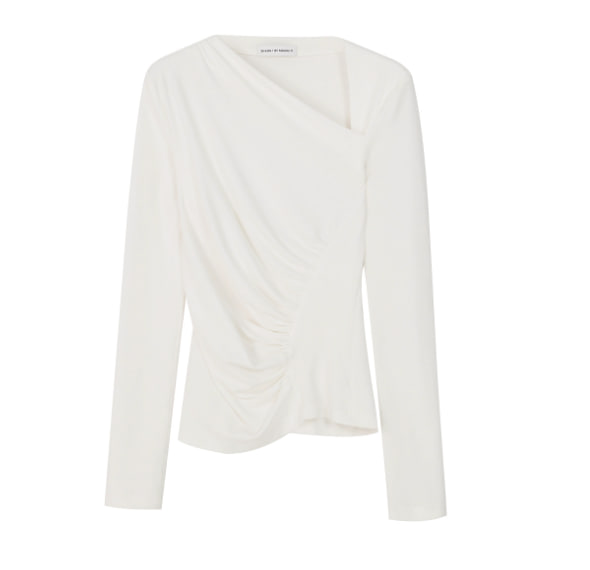 SHANG1 BY SHANGYI打底衫女2025新款天丝羊毛立体结构修身内搭女